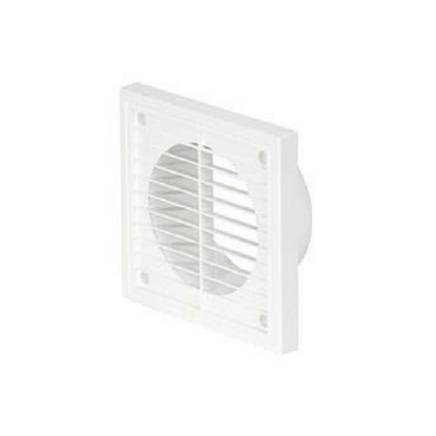 100mm (4") PVC Fixed Grille White