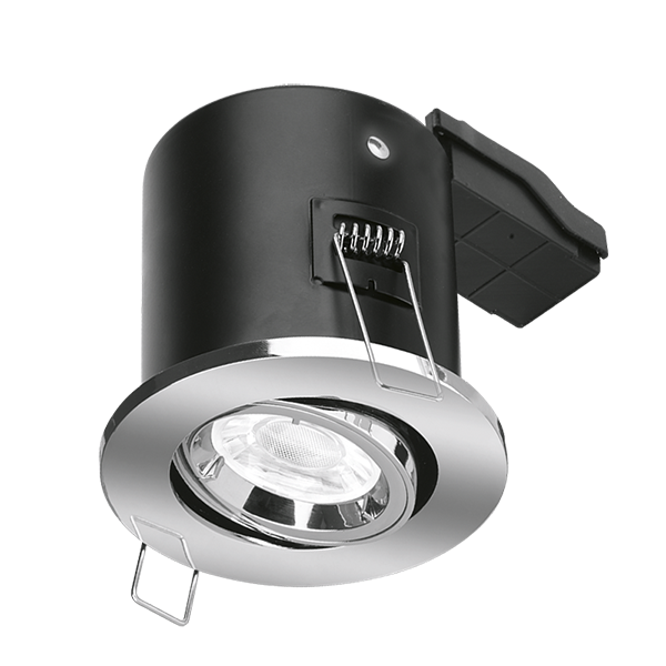 Aurora Enlite GU10 Adjustable Fire Rated Downlight Polished Chrome