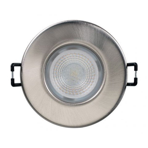 Collingwood H2 Lite 4000k LED Mains Dimmable IP65 Downlight Brushed Steel