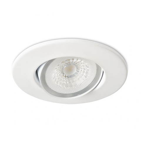 Collingwood H4 Lite 4000k LED Tilt Mains Dimmable IP65 Downlight White