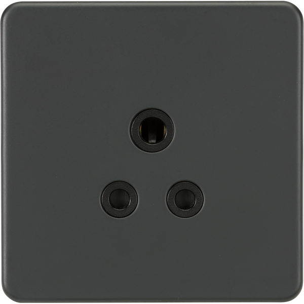 Knightsbridge Screwless 5A 1 Gang Socket Anthracite