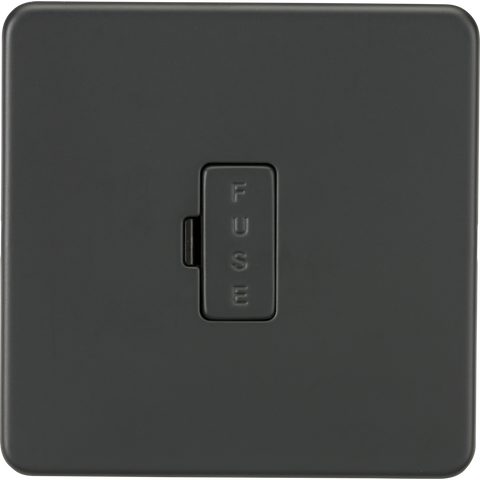 Knightsbridge Screwless 13A Fused Spur Anthracite