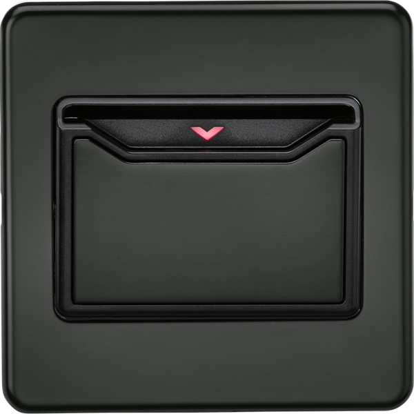 Knightsbridge Screwless 32A Key Card Switch Anthracite