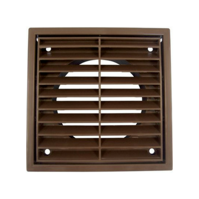 100mm (4") PVC Fixed Grille Brown