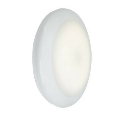 Ansell Mercury LED 19W Microwave Sensor White Bulkhead