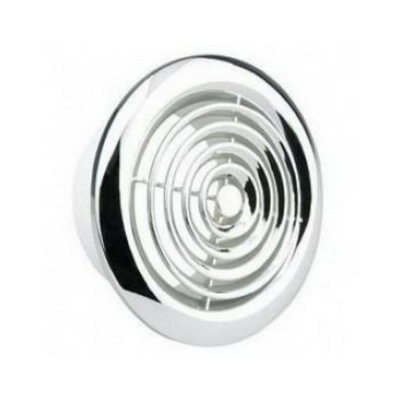 100mm (4") PVC Round Grille Chrome