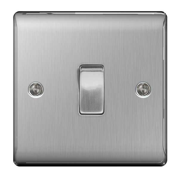 BG Nexus Metal 1 Gang 2 Way Light Switch