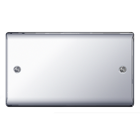 BG Nexus Metal 2 Gang Blank Plate