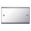 BG Nexus Metal 2 Gang Blank Plate