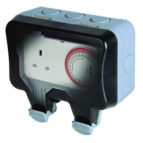 BG Nexus Storm Weatherproof 1 Gang Socket With Timer