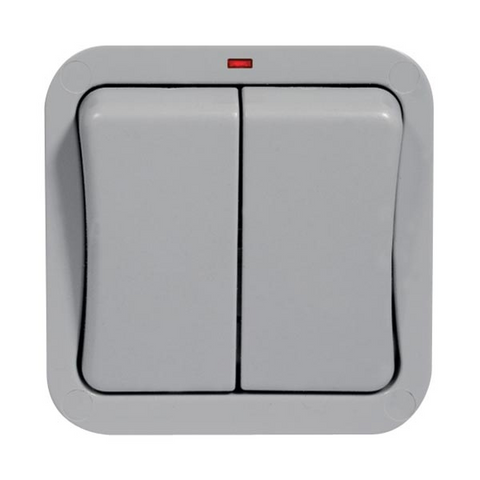 BG Nexus Storm Weatherproof 2 Gang 2 Way Switch
