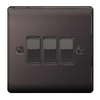 BG Nexus Metal 3 Gang 2 Way Light Switch