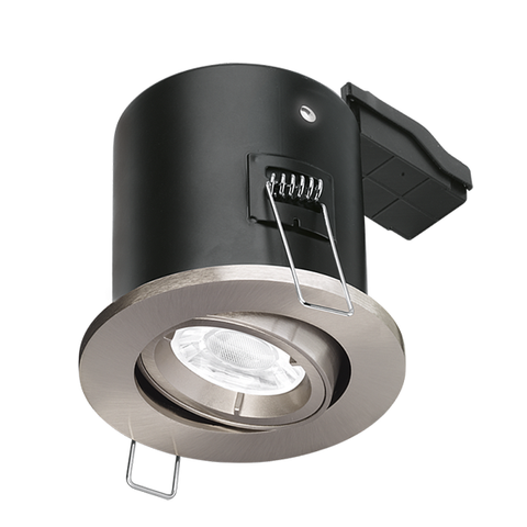 Aurora Enlite GU10 Adjustable Fire Rated Downlight Satin Nickel