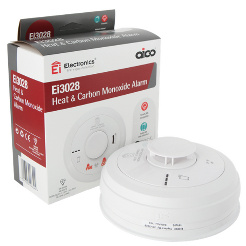 Aico Ei3028 Heat and Carbon Monoxide Combined Alarm