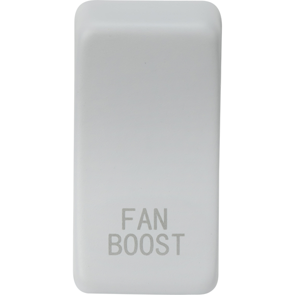 Knightsbridge Screwless Grid Rocker Cover "Fan Boost" Matt White