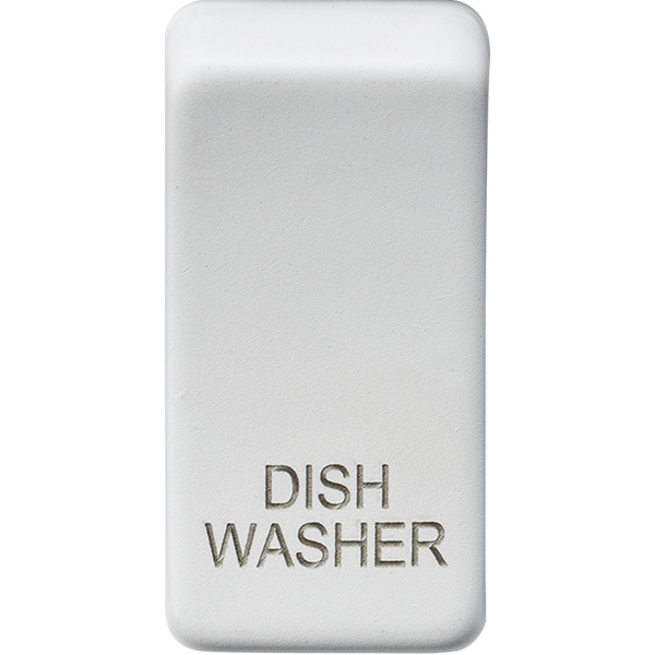 Knightsbridge Screwless Grid Rocker Cover "Dishwasher" Matt White