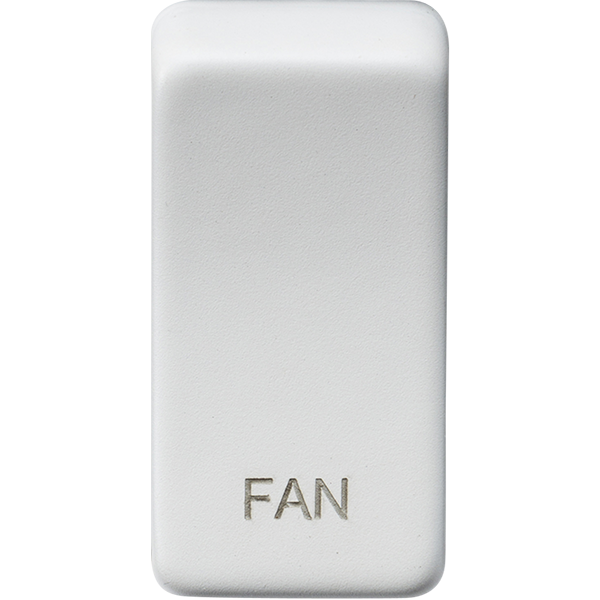 Knightsbridge Screwless Grid Rocker Cover "Fan" Matt White