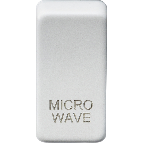 Knightsbridge Screwless Grid Rocker Cover "Microwave" Matt White