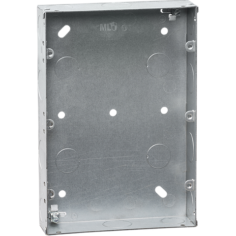 9-12 Gang 35mm Flush Metal Back Box