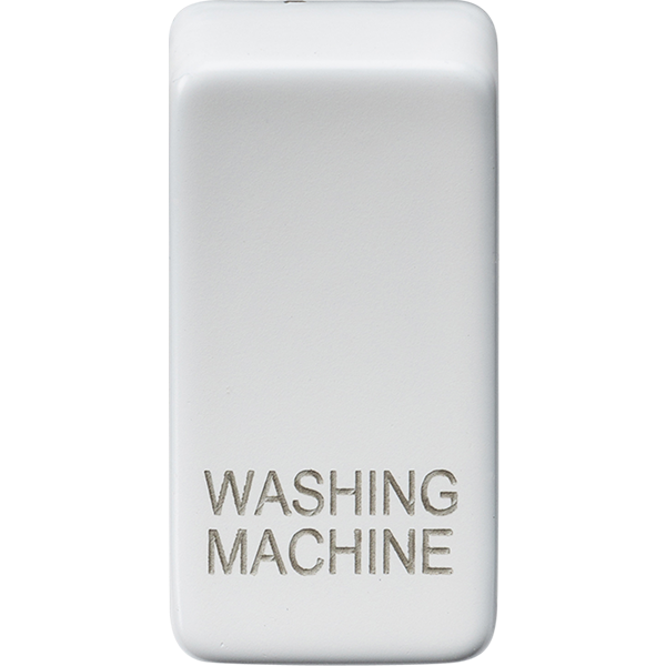 Knightsbridge Screwless Grid Rocker Cover "Washing Machine" Matt White