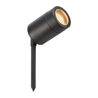 Knightsbridge IP65 GU10 Black Garden Spike Light