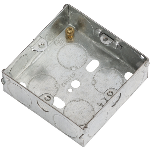 1 Gang 25mm Flush Metal Back Box