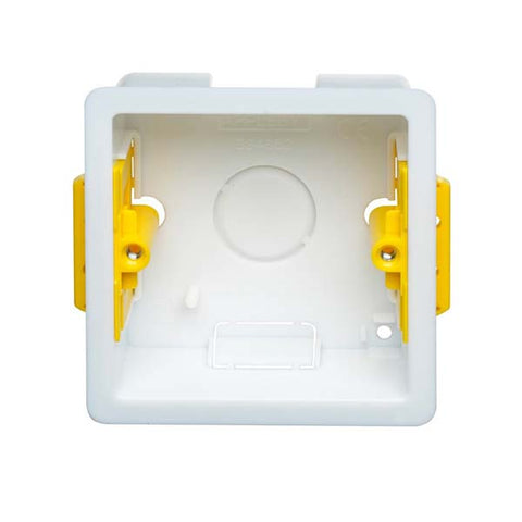 Appleby 1 Gang Dry Lining Installation Box with Adjustable Lugs 35mm
