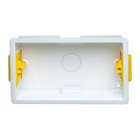 Appleby 2 Gang Dry Lining Installation Box with Adjustable Lugs 35mm