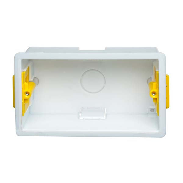 Appleby 2 Gang Dry Lining Installation Box with Adjustable Lugs 47mm