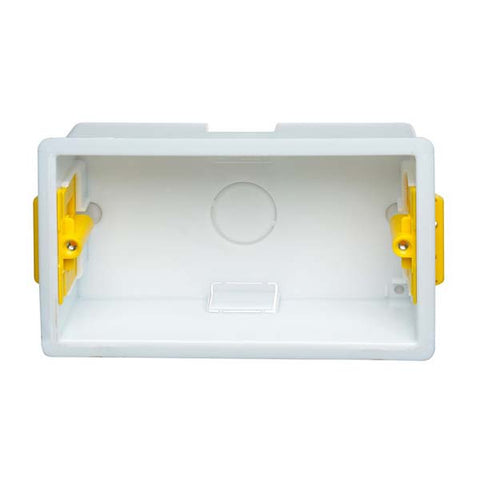Appleby 2 Gang Dry Lining Installation Box with Adjustable Lugs 47mm