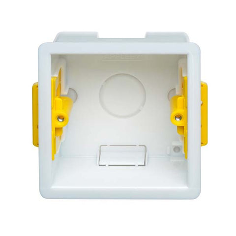 Appleby 1 Gang Dry Lining Installation Box with Adjustable Lugs 47mm