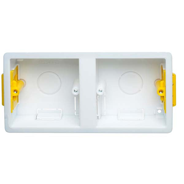 Appleby 1+1 Dual Accessory Dry Lining Installation Box with Adjustable Lugs 35mm