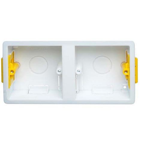 Appleby 1+1 Dual Accessory Dry Lining Installation Box with Adjustable Lugs 35mm