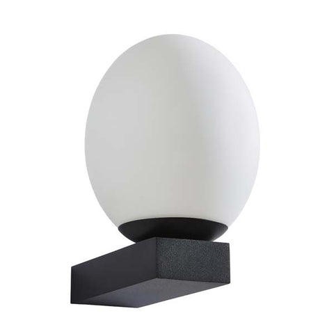 Forum Agios Globe Bathroom Wall Light Black