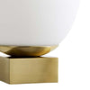 Forum Agios Globe Bathroom Wall Light Satin Brass