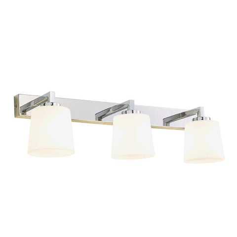 Forum Parga 3 Bar Bathroom Wall Light Chrome