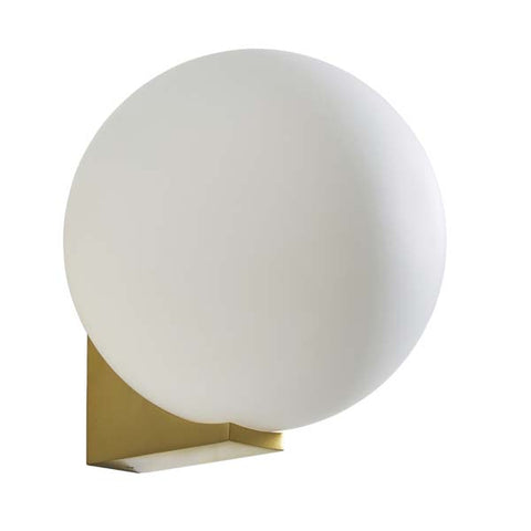 Forum Thiva Globe Bathroom Wall Light Satin Brass