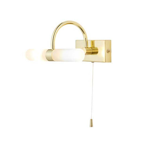 Forum Corvus Bathroom Wall Light Satin Brass