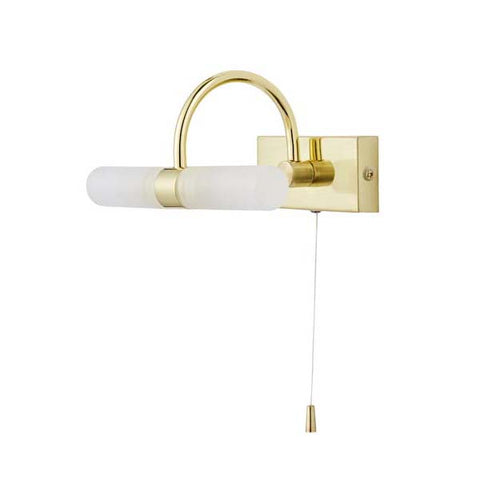 Forum Corvus Bathroom Wall Light Satin Brass