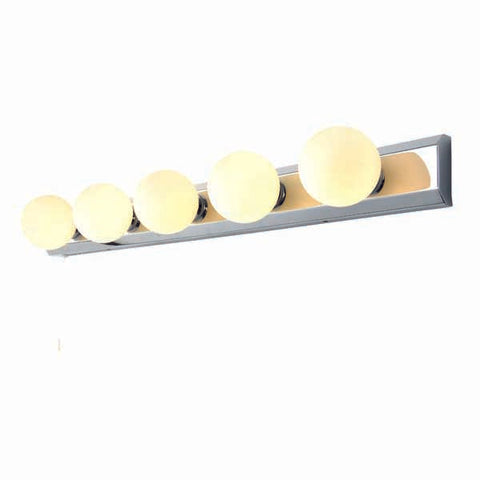 Forum Ara Hollywood 5 Light Bathroom Bar Fitting Chrome