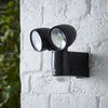 Forum Sirocco 6W Twin LED PIR Spotlight Black