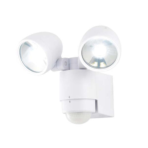 Forum Sirocco 6W Twin LED PIR Spotlight White