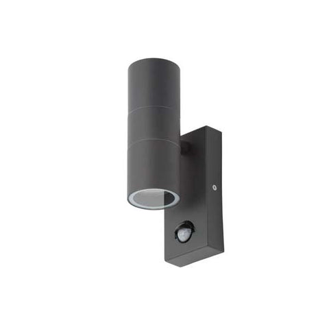 Forum Leto Up Down Wall Light PIR Anthracite