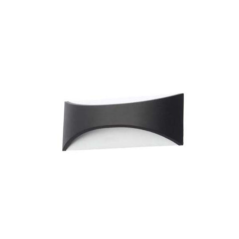 Forum Stroud 12W LED Up and Down Wall Light Black