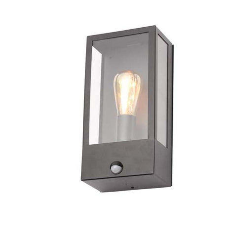 Forum Minerva Outdoor PIR Box Lantern Black