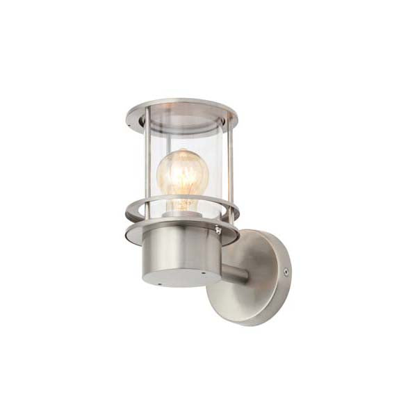 Forum Leonis Miners Styled Wall Lantern Stainless Steel