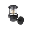 Forum Leonis Miners Styled Wall Lantern Black