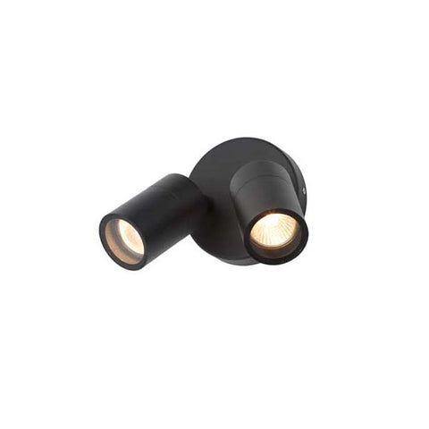 Forum Leto Twin Adjustable Wall Light Black