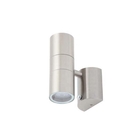 Forum Leto Up Down Wall Light Photocell Stainless Steel