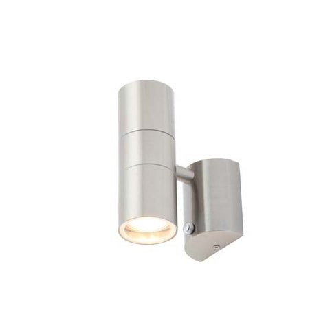 Forum Leto Up Down Wall Light Photocell Stainless Steel